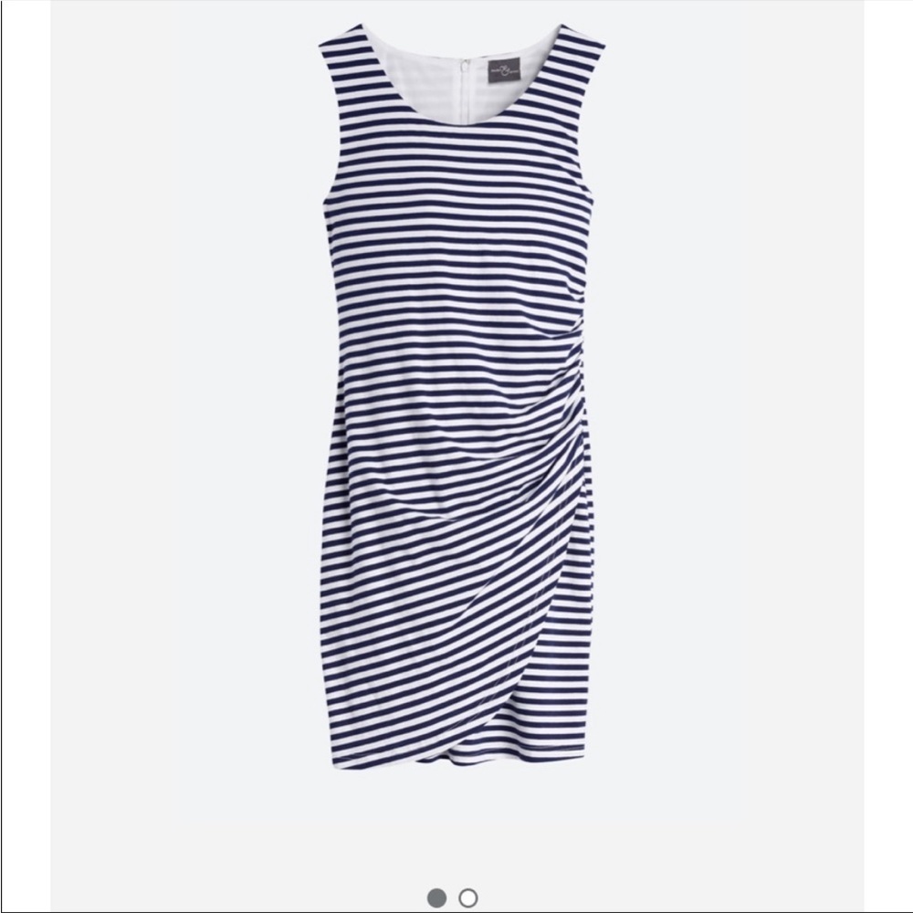 Market & Spruce blue and white striped dress M